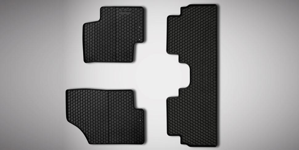 Kia Rubber Mats Black 3Pcs Rhd