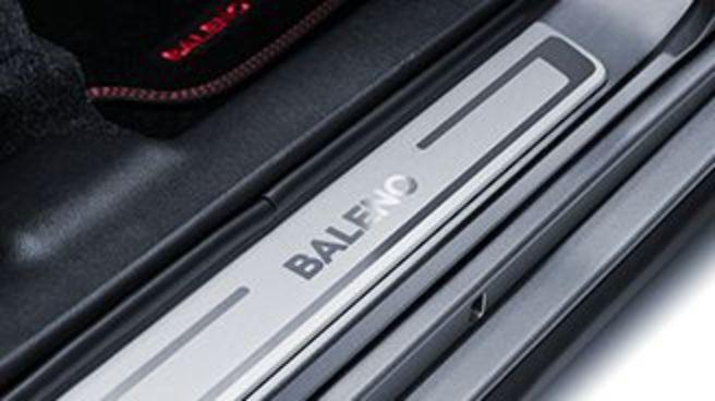 Suzuki Door Sill Trim Set Aluminium With Logo - Baleno