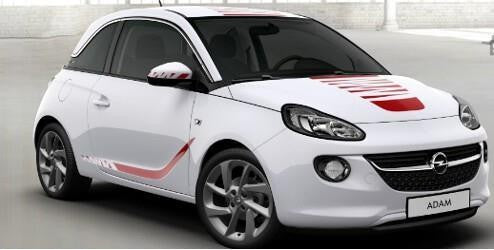 Vauxhall ADAM Exterior Foil Decal Kit Stripes - Body - Red 'n' Roll