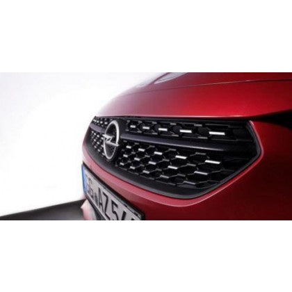 Vauxhall Corsa F / e-Corsa Grille Logobar - Carbon Finish