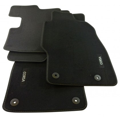 Vauxhall Corsa D Carpet Footwell Mats Tailored Fitted Black Set of 4