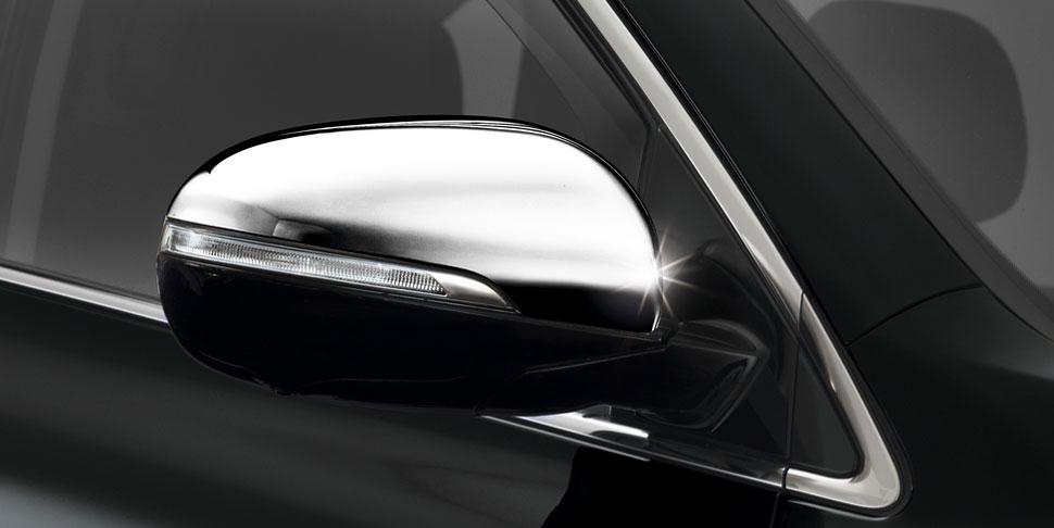 Kia Mirror Covers - Stainless Steel