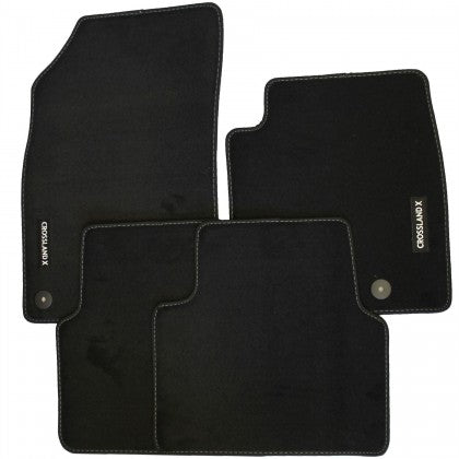 Vauxhall Crossland X Carpet Footwell Mats Tailored Fitted Black Set of 4