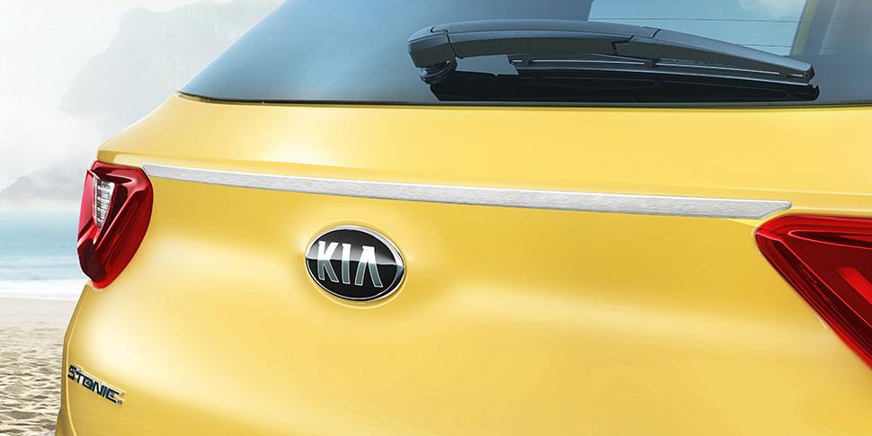 Kia Tailgate Trim Line - Brushed Stainless Steel
