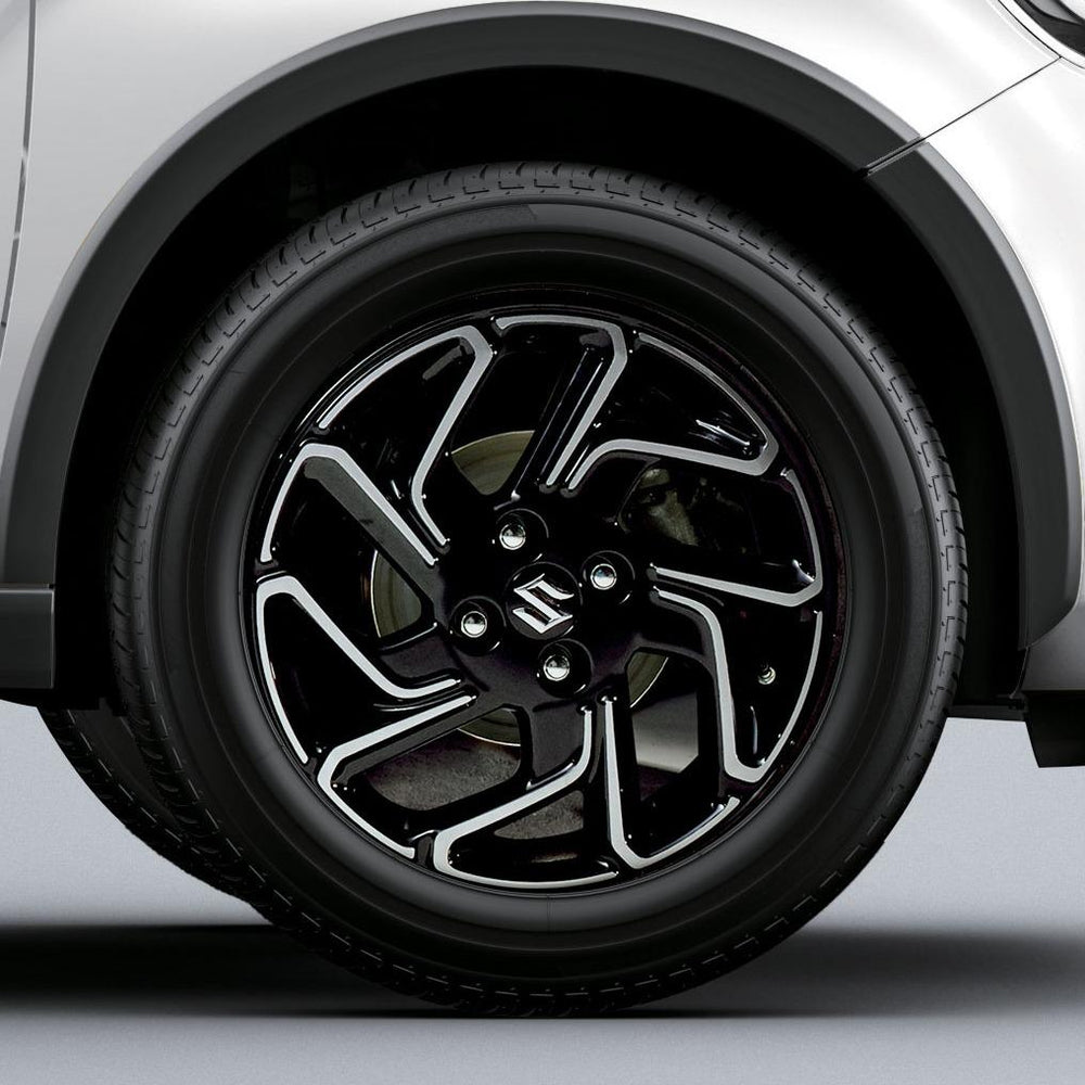 Suzuki JUNO Alloy Wheel  5J x 16", Black & Polished Finish - Ignis